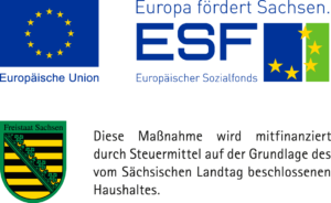 Logo ESF – Europa förder Sachsen